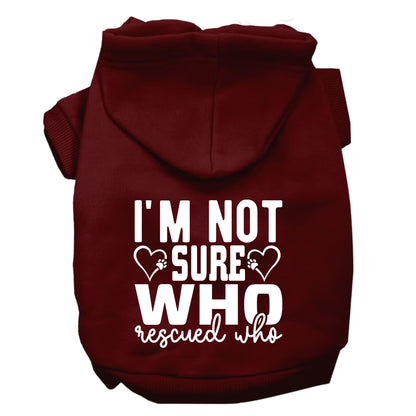 I'm No Sure Who Rescued Who Matching Pet & Owner Hoodies