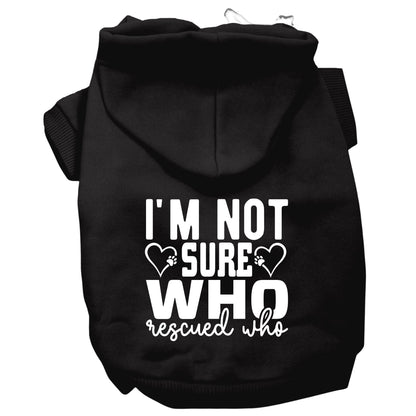 I'm No Sure Who Rescued Who Matching Pet & Owner Hoodies