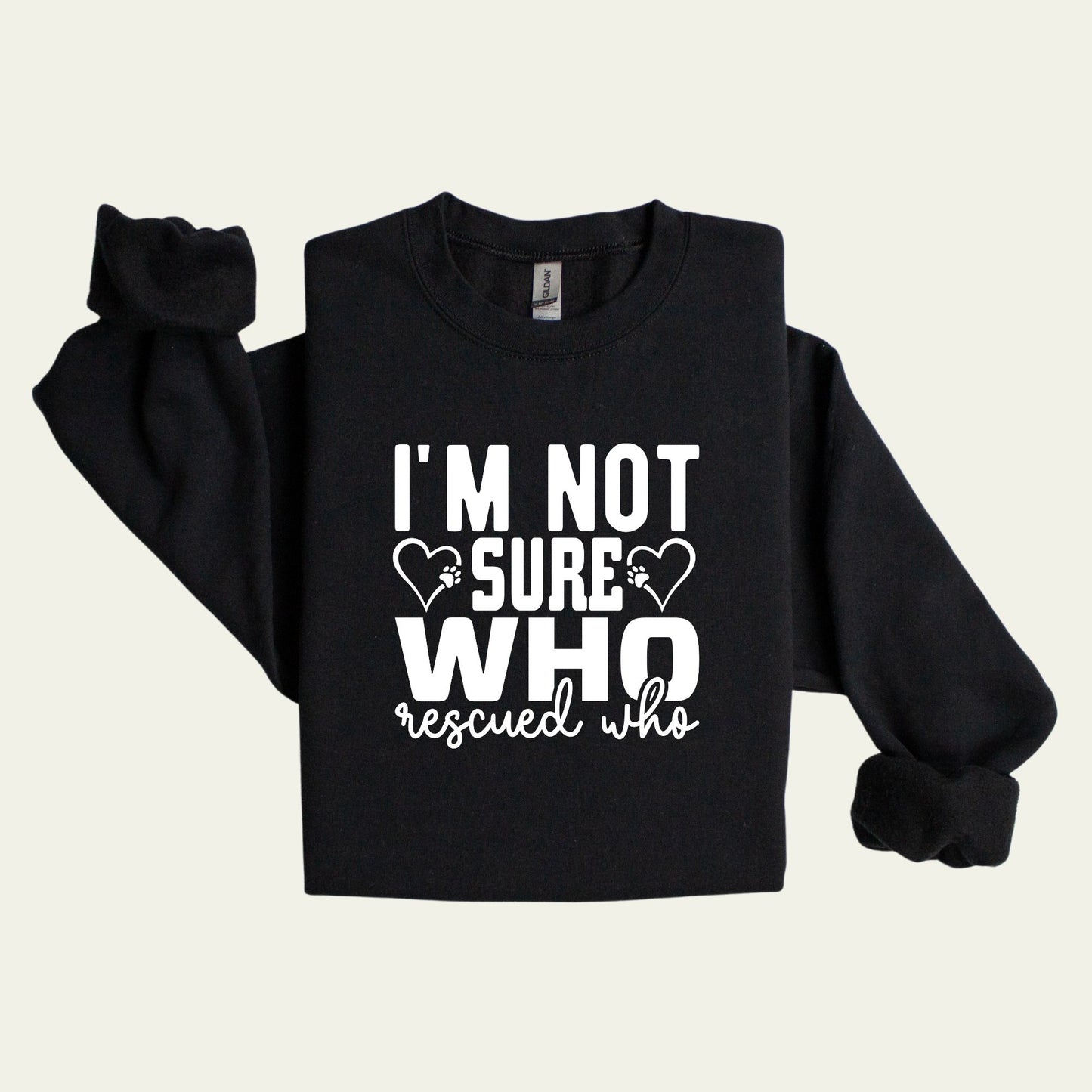 I'm No Sure Who Rescued Who Matching Pet & Owner Hoodies