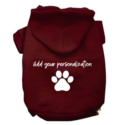 Sudadera con capucha personalizada para mascotas: personalizada con diseño, nombre o logotipo; tallas 2XL a 6XL