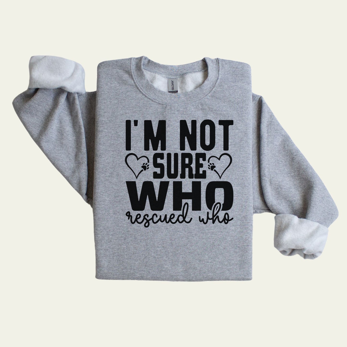 I'm No Sure Who Rescued Who Matching Pet & Owner Hoodies