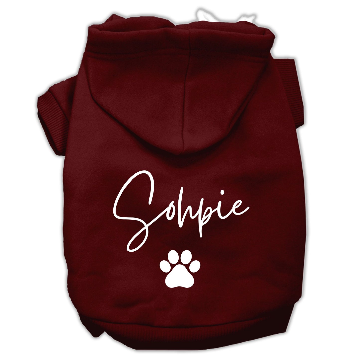 Personalized Matching Dog and Owner Hoodies – Custom Name on Sleeve Sweatshirt Set