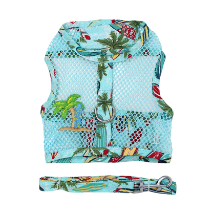 Arnés para perros Cool Mesh con correa - Blue Daisy