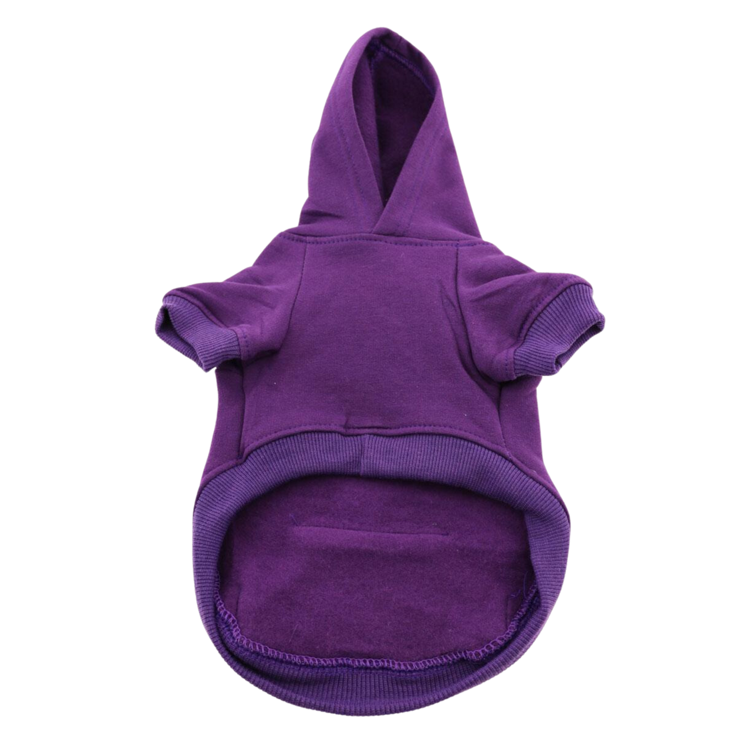 Sudadera con capucha para mascotas High Cut Tummy, color morado: cómoda y elegante