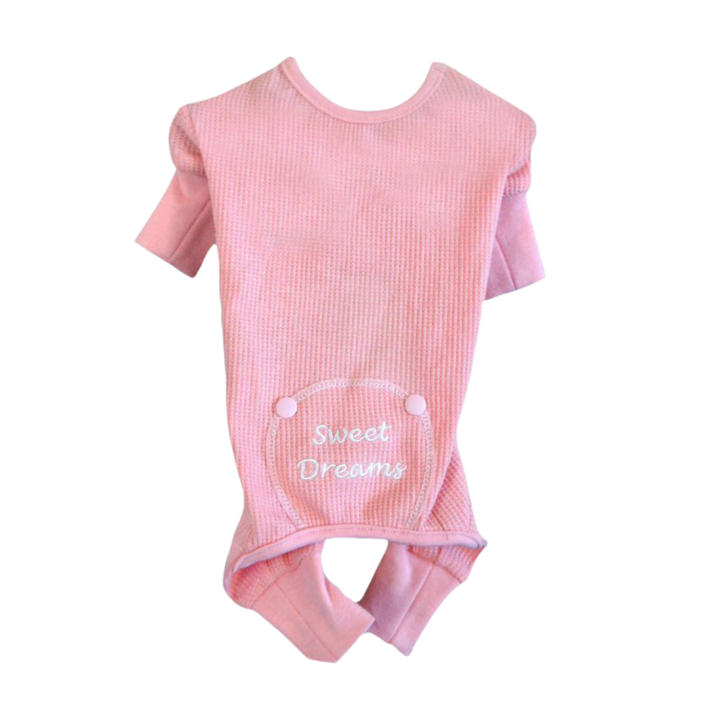 Pijama térmico rosa para perros Sweet Dreams: ropa de dormir acogedora para mascotas