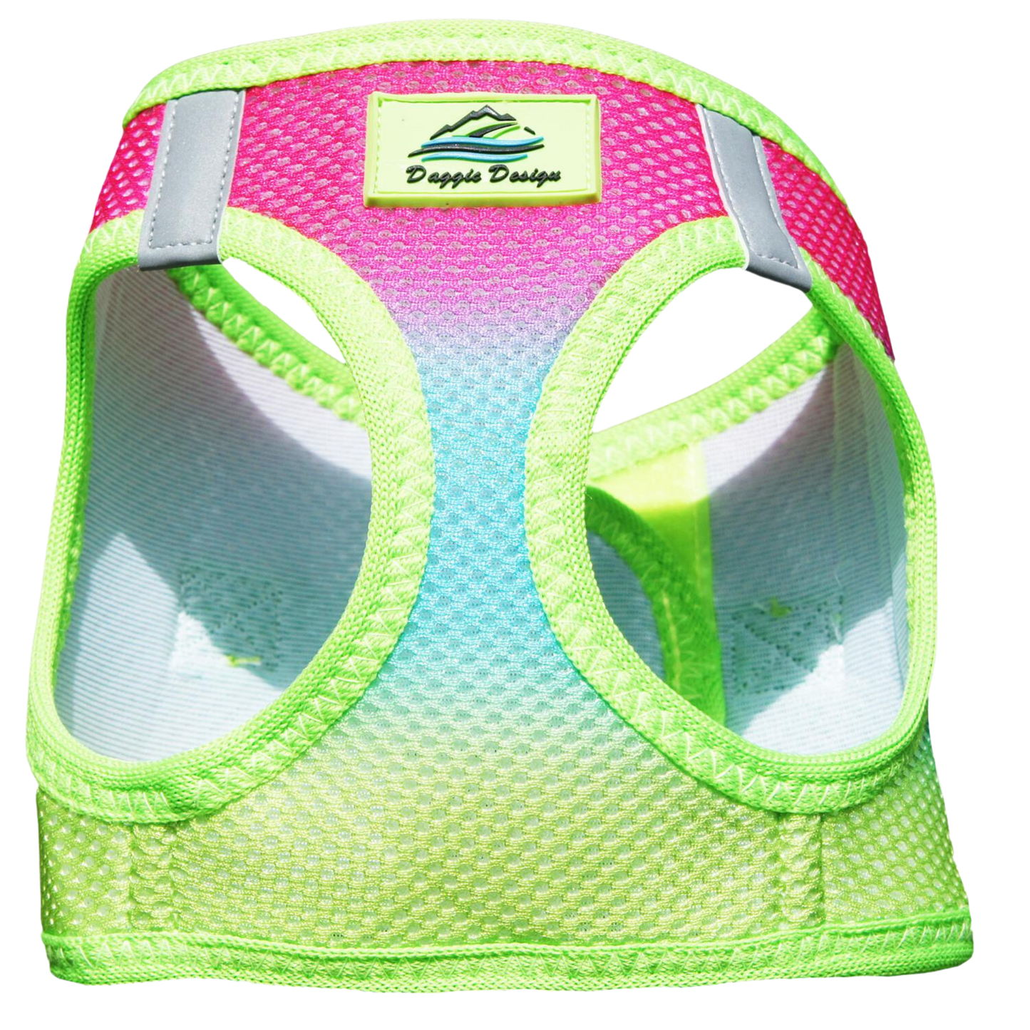 American River Choke Free Dog Harness, Ombre - Rainbow