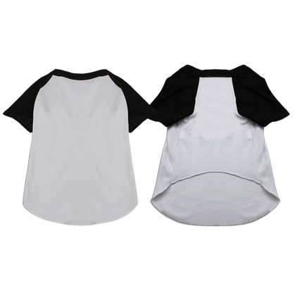 Baseball Raglan Shirt for Dogs & Cats - Blank Pet Apparel for Sports-Lovers