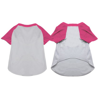 Baseball Raglan Shirt for Dogs & Cats - Blank Pet Apparel for Sports-Lovers