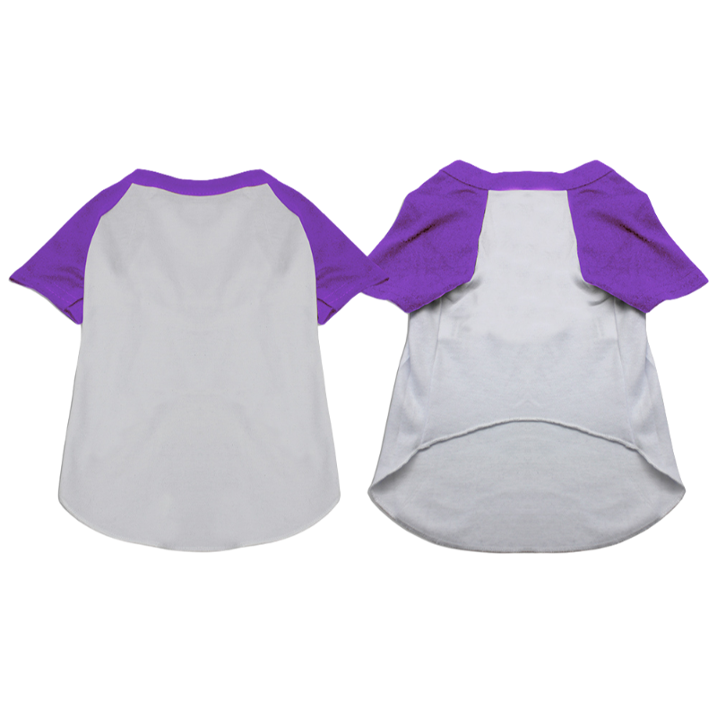 Baseball Raglan Shirt for Dogs & Cats - Blank Pet Apparel for Sports-Lovers