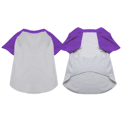 Baseball Raglan Shirt for Dogs & Cats - Blank Pet Apparel for Sports-Lovers