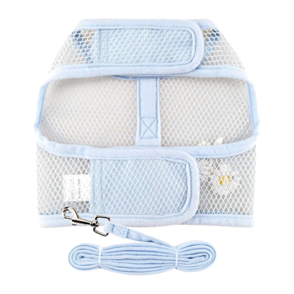 Cool Mesh Dog Harness with Leash - Blue Daisy