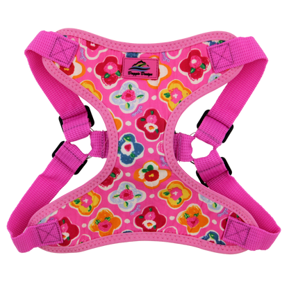 Choke Free Wrap and Snap Dog Harness - Maui Pink by Doggie Design