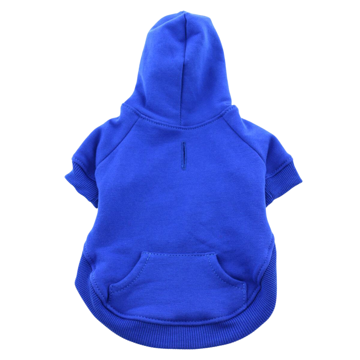 Sudadera con capucha para mascotas con corte alto y barriga, azul: cómoda y elegante