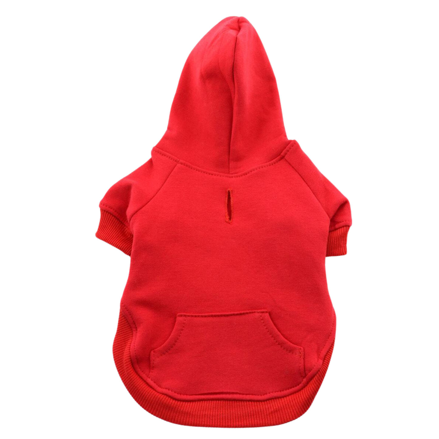 Sudadera con capucha para mascotas High Cut Tummy, color rojo: cómoda y elegante