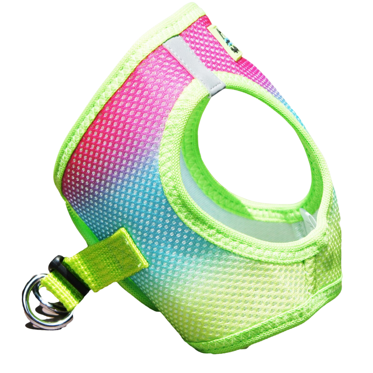 American River Choke Free Dog Harness, Ombre - Rainbow