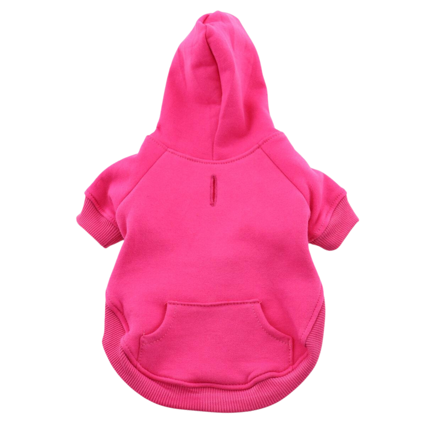 Sudadera con capucha para mascotas con corte alto en la panza, color rosa: cómoda y elegante