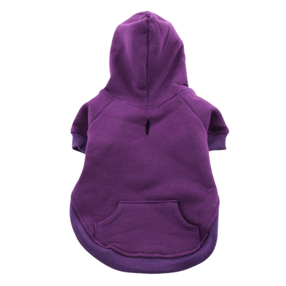 Sudadera con capucha para mascotas High Cut Tummy, color morado: cómoda y elegante