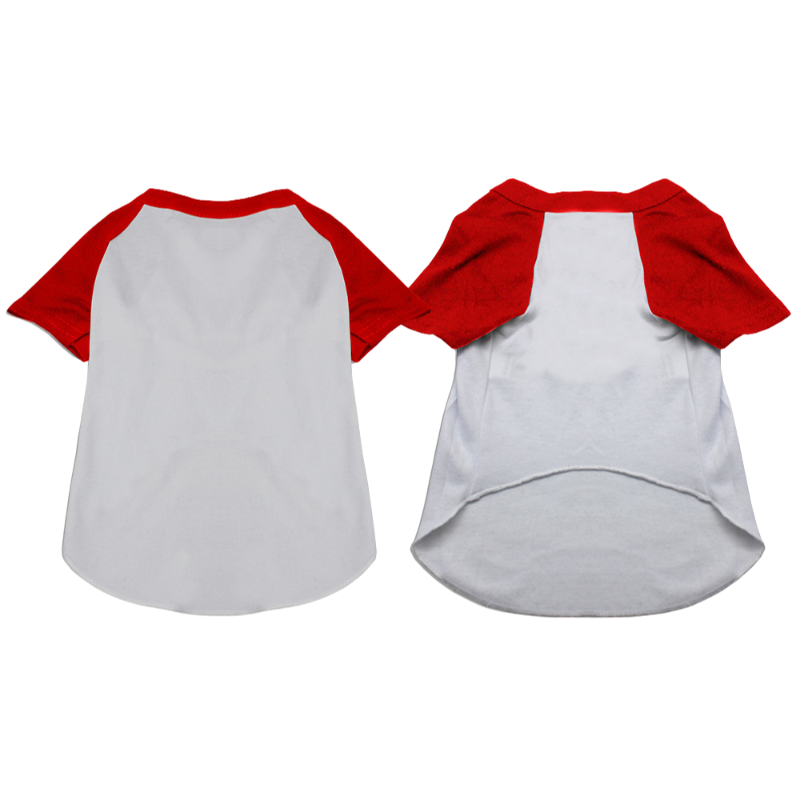 Baseball Raglan Shirt for Dogs & Cats - Blank Pet Apparel for Sports-Lovers