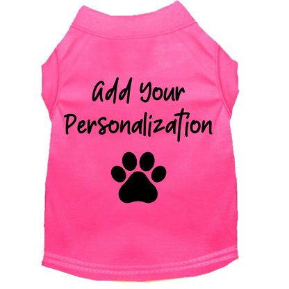 Camiseta personalizada para mascotas: tejido transpirable, diseño 3D abullonado para perros y gatos, tallas XS a XL