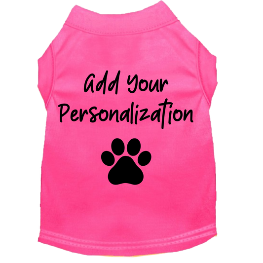 Camiseta personalizada para mascotas: tejido transpirable, diseño 3D abullonado para perros y gatos, tallas XS a XL