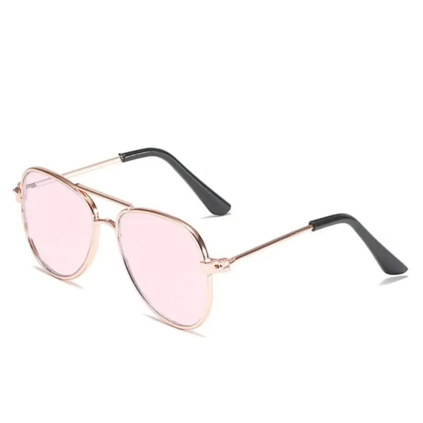 Luxury Pet Sunglasses for Small Dogs – Chic Rose Gold Frame