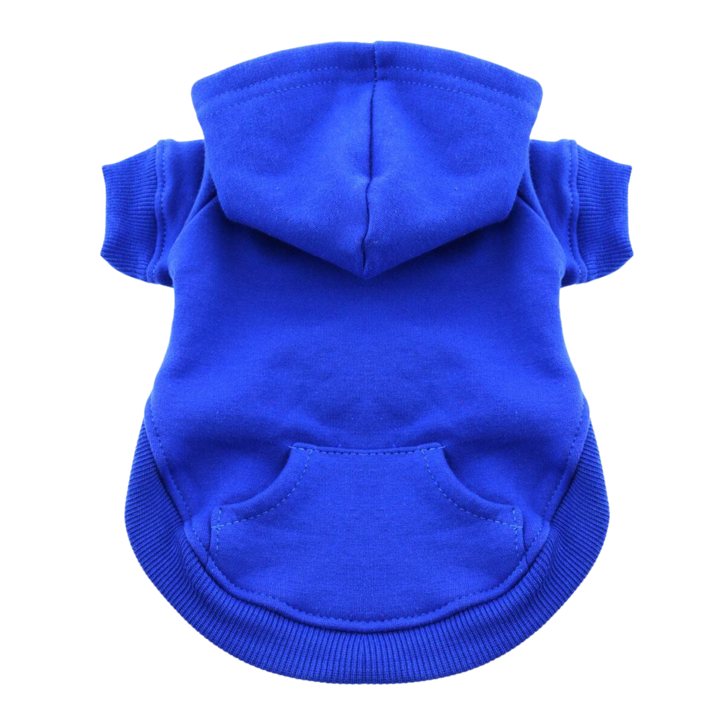 Sudadera con capucha para mascotas con corte alto y barriga, azul: cómoda y elegante