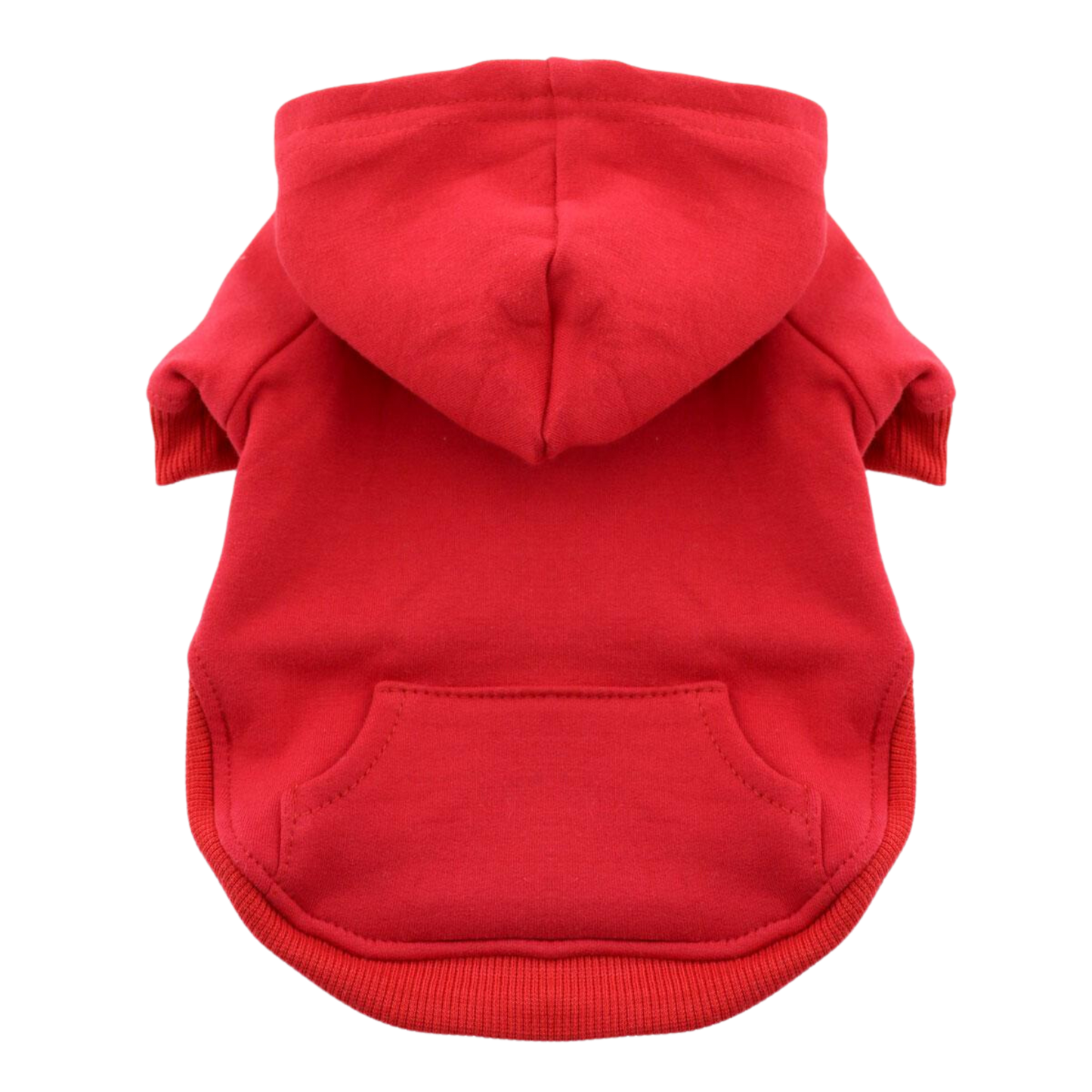 Sudadera con capucha para mascotas High Cut Tummy, color rojo: cómoda y elegante