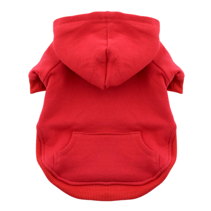 Sudadera con capucha para mascotas High Cut Tummy, color rojo: cómoda y elegante