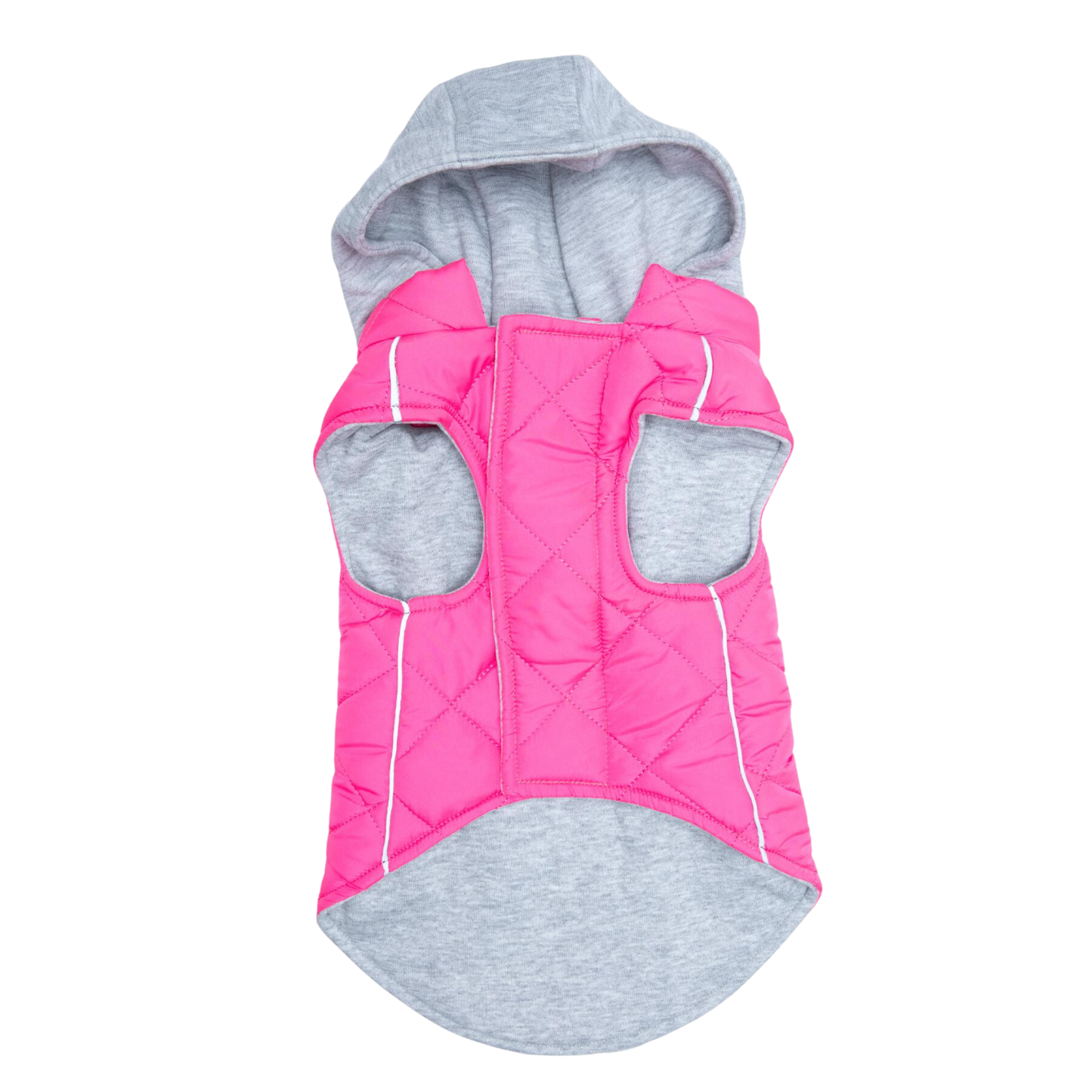 Pink Quilted Dog Sweatshirt Hoodie