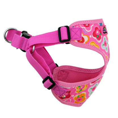 Choke Free Wrap and Snap Dog Harness - Maui Pink by Doggie Design