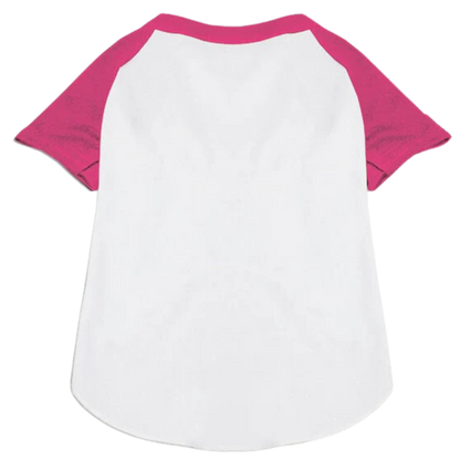 Custom Pet Team Raglan Shirt - Personalized Dog & Cat Apparel with Names & Numbers