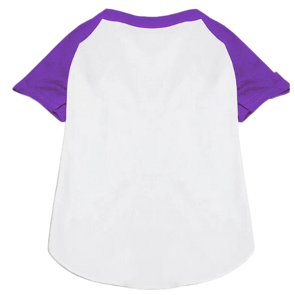 Custom Pet Team Raglan Shirt - Personalized Dog & Cat Apparel with Names & Numbers