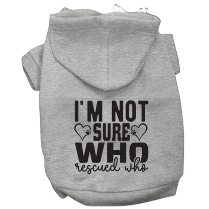 I'm No Sure Who Rescued Who Matching Pet & Owner Hoodies