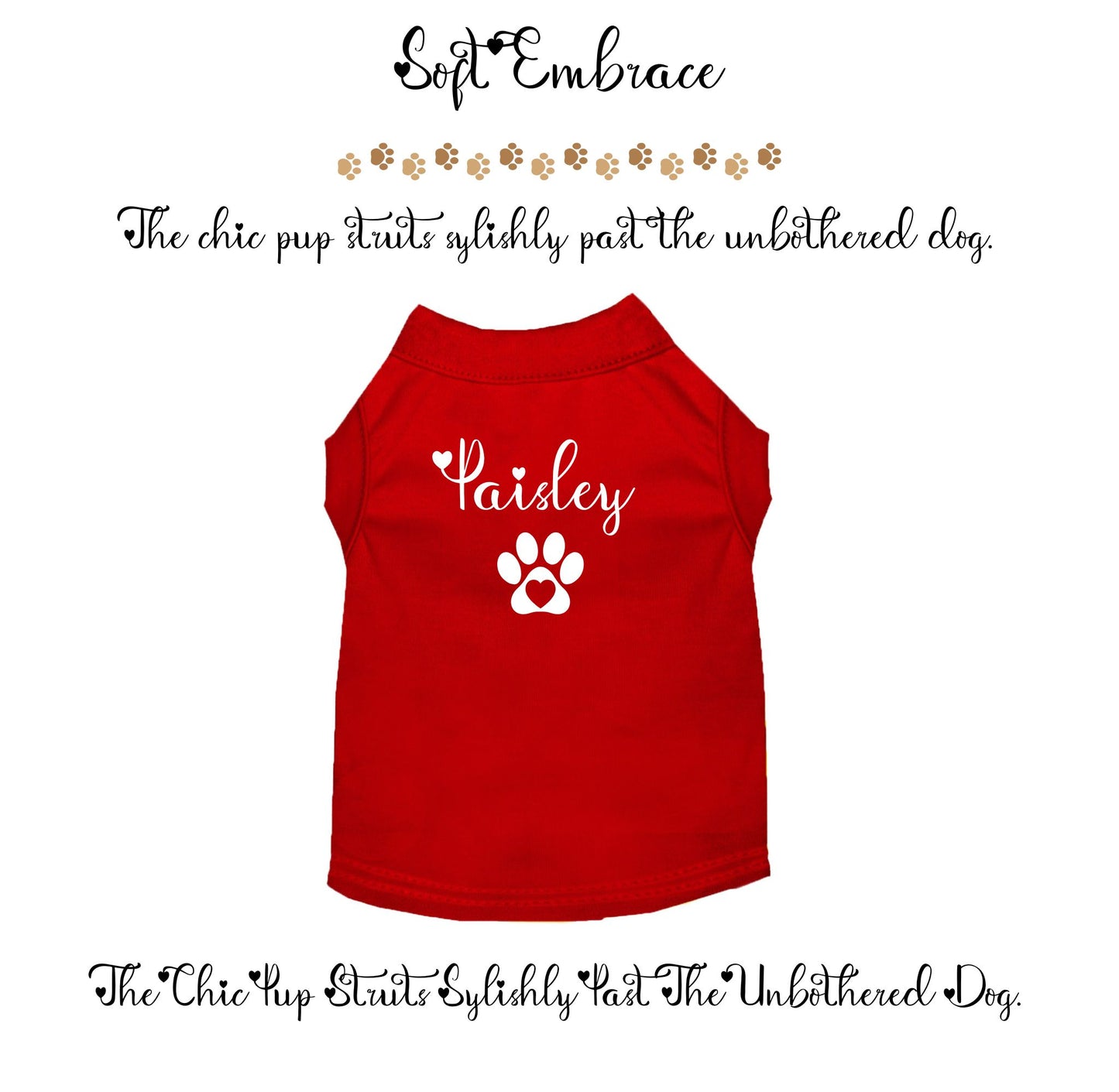 Personalized Pet Shirt – Soft & Comfortable for Dogs & Cats, XS-6XL | Chic Pet Clothing