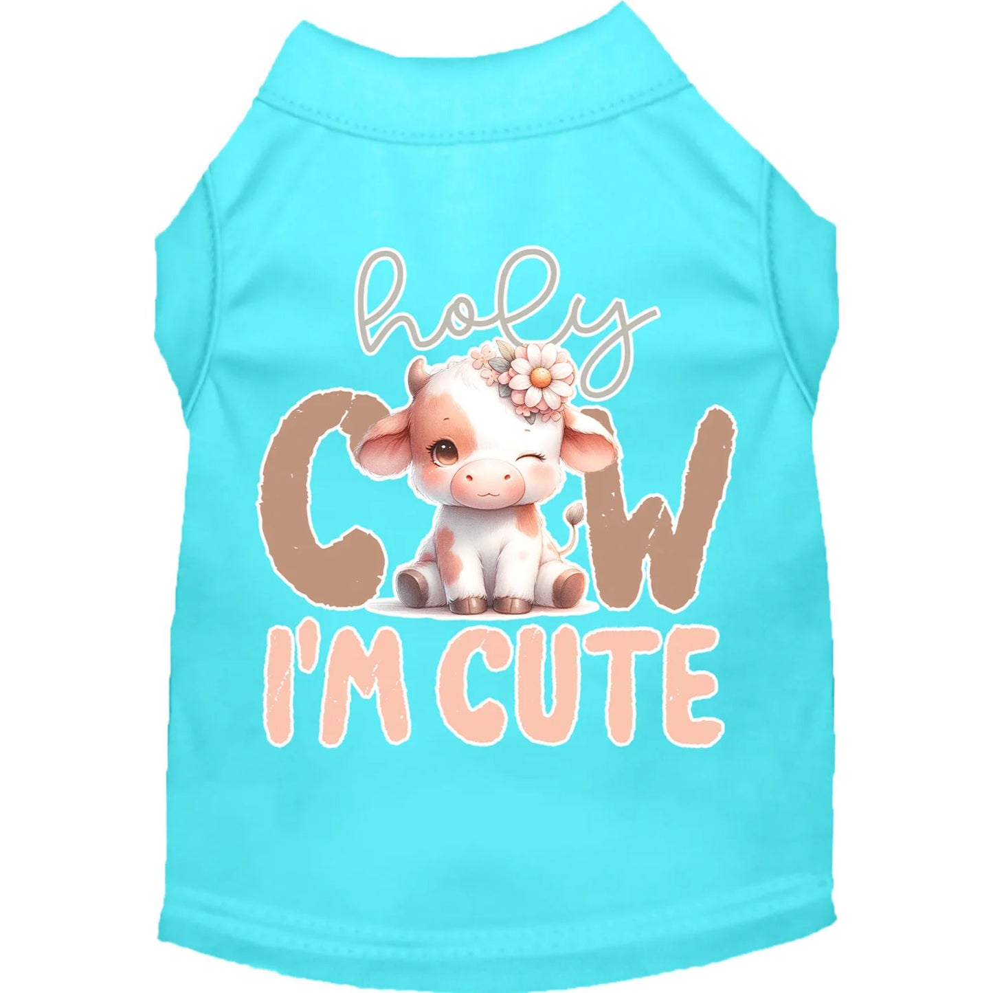 "Holy Cow, I'm Cute" Adorable Pet Shirt