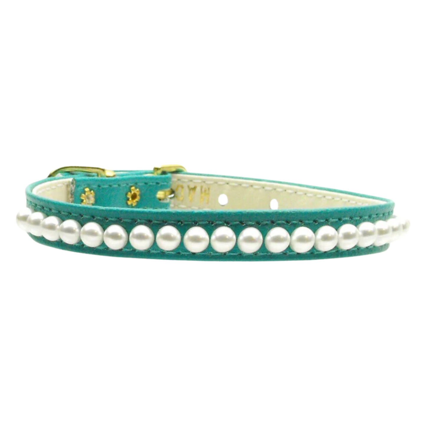 3/8" Pearl-Embellished Dog, Puppy & Pet Collar | Elegant & Durable Design