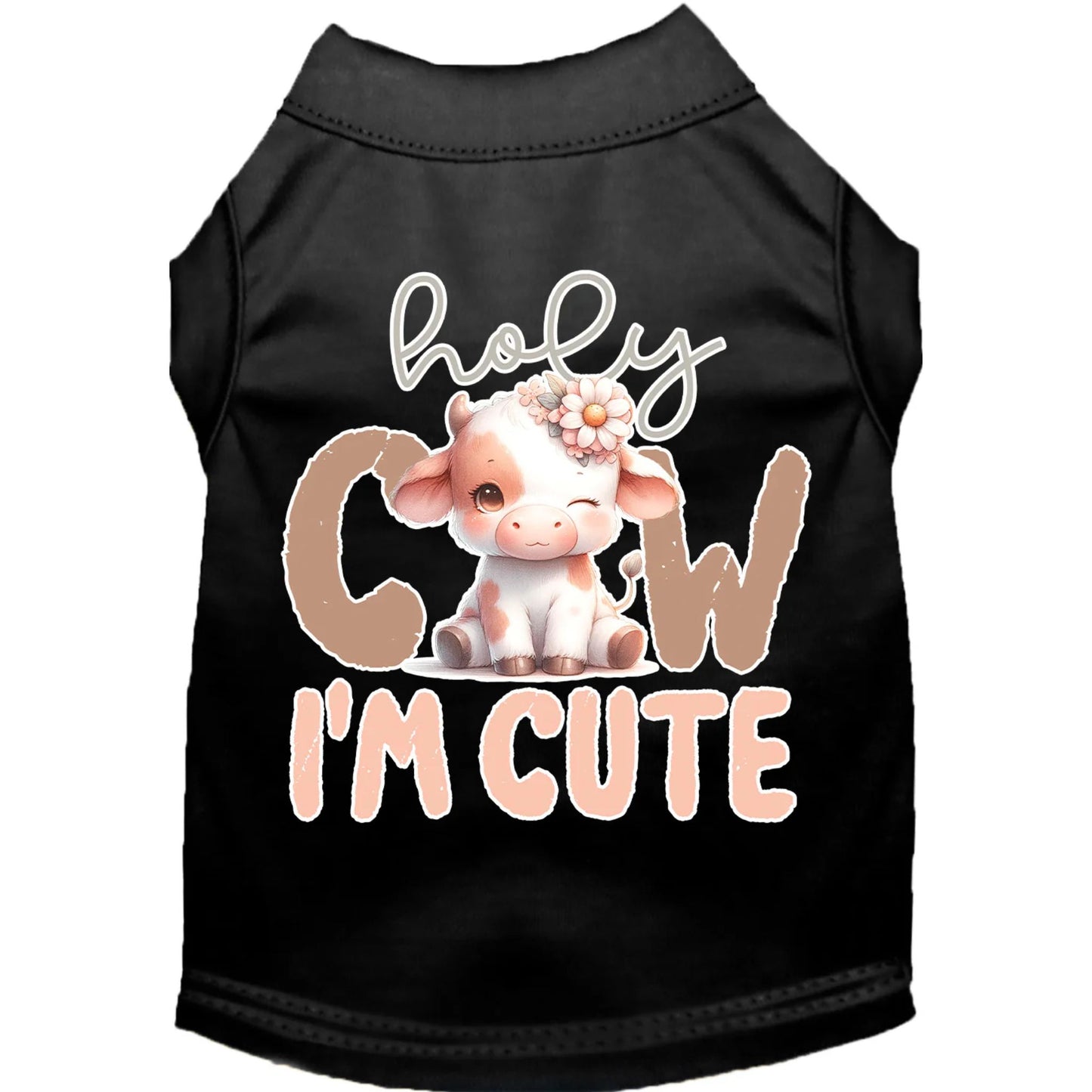 "Holy Cow, I'm Cute" Adorable Pet Shirt