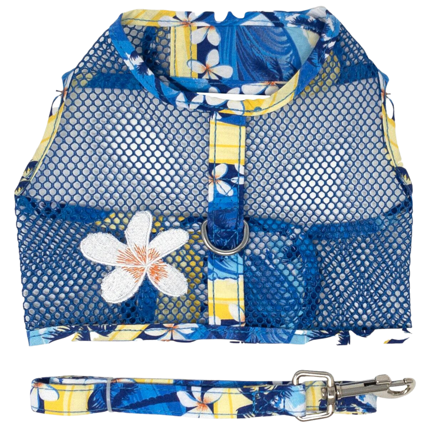 Arnés para perros Cool Mesh con correa - Blue Daisy