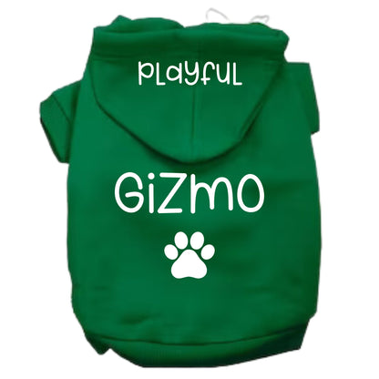 Sudadera con capucha personalizada para mascotas: personalizada con diseño, nombre o logotipo, tallas XS a XL