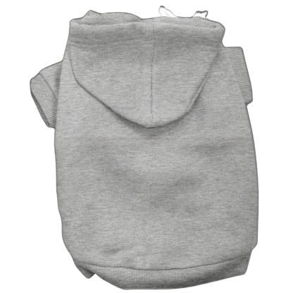 Sudadera con capucha para perros y gatos en blanco y liso: sudadera para mascotas disponible en tallas XS a XL