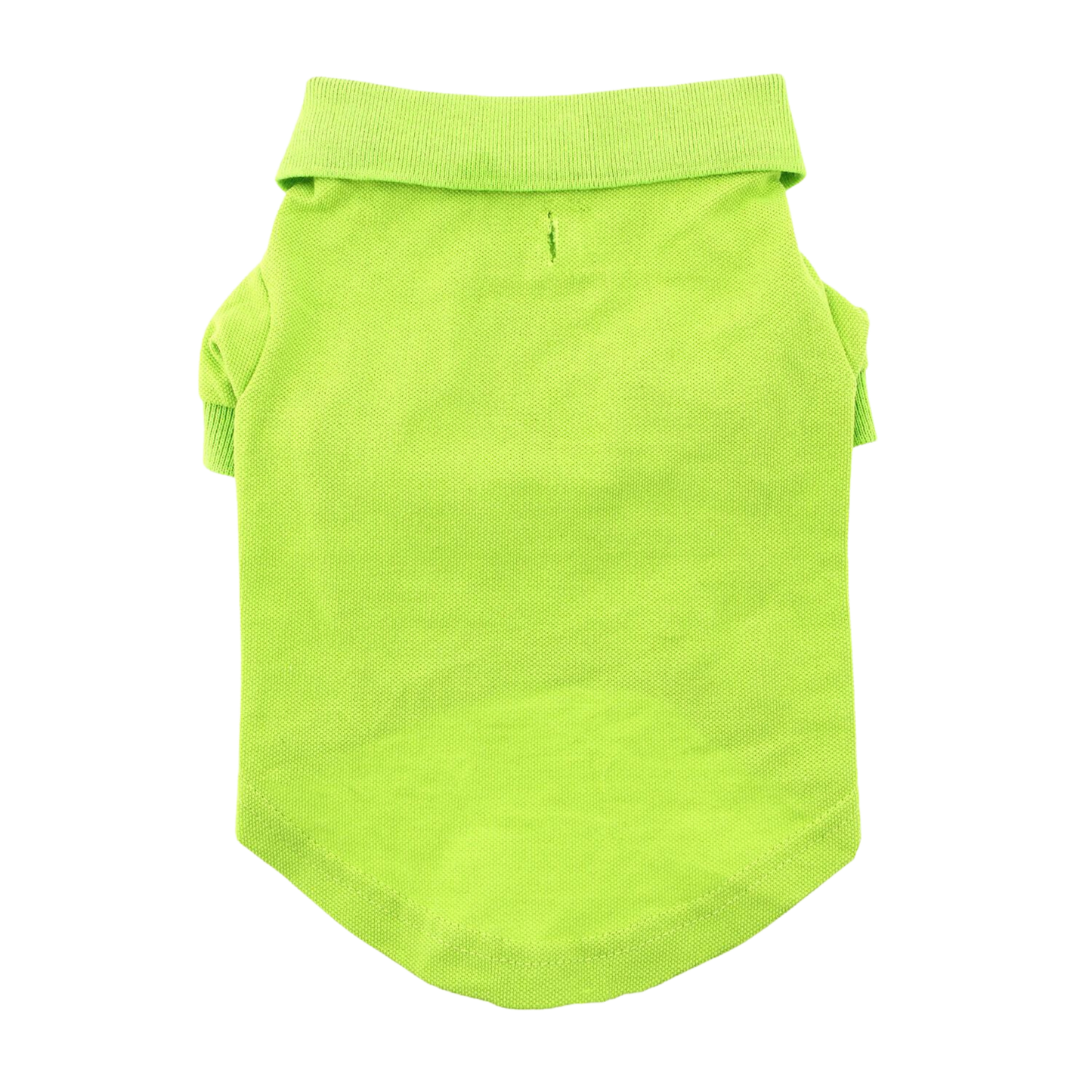 Polo liso para perros - Verde Flash | Ropa para mascotas 100 % algodón para perros