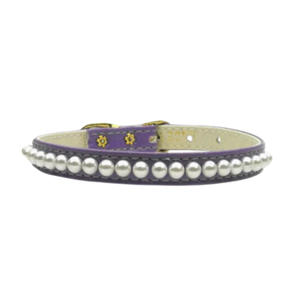 3/8" Pearl-Embellished Dog, Puppy & Pet Collar | Elegant & Durable Design