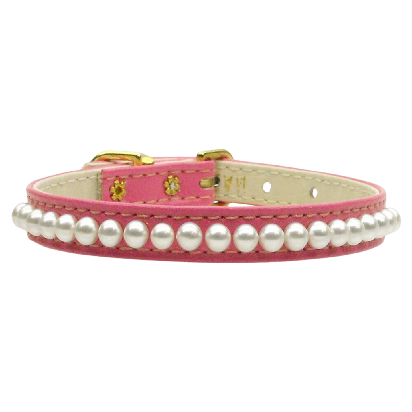 3/8" Pearl-Embellished Dog, Puppy & Pet Collar | Elegant & Durable Design