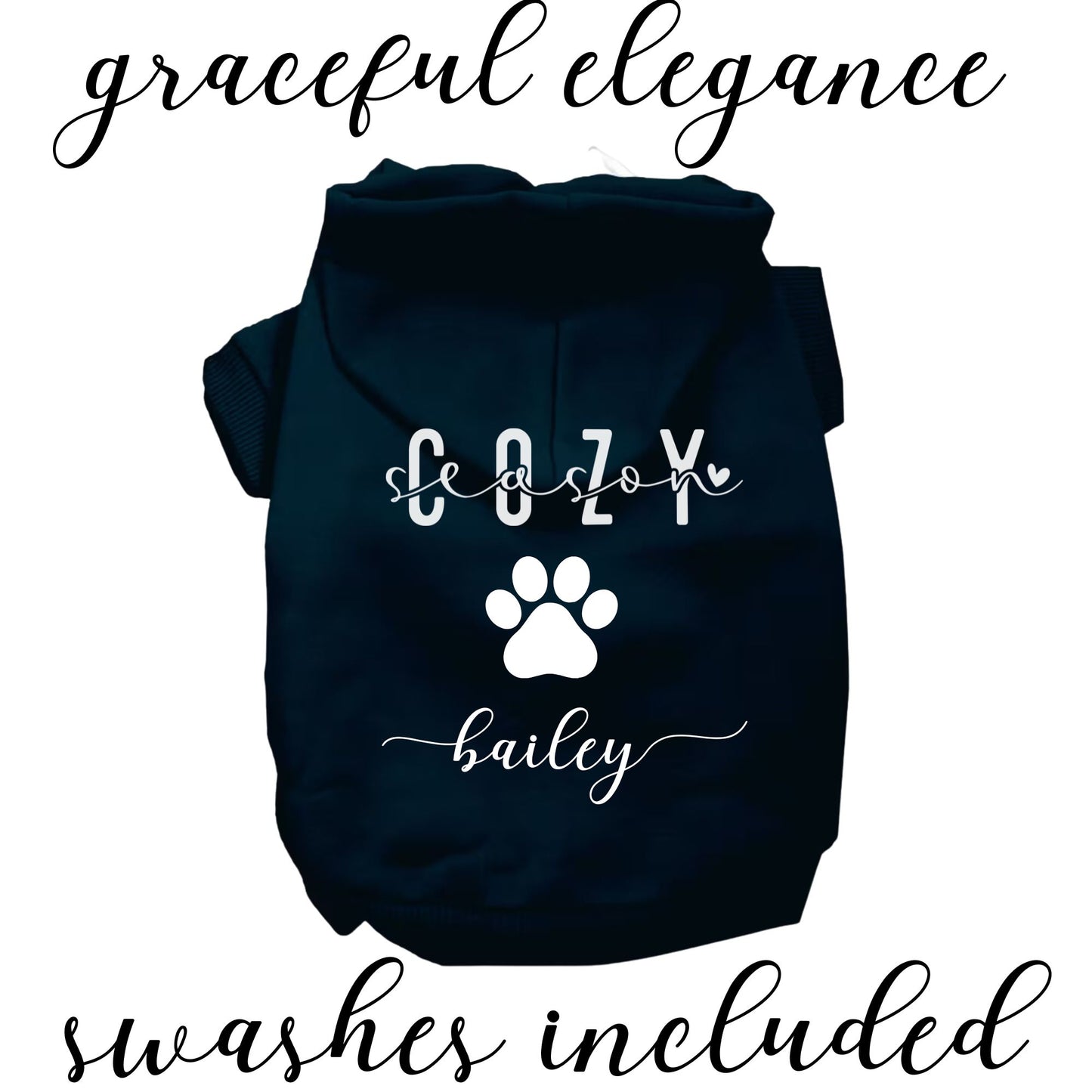 Cozy Season Personalized Dog Hoodie