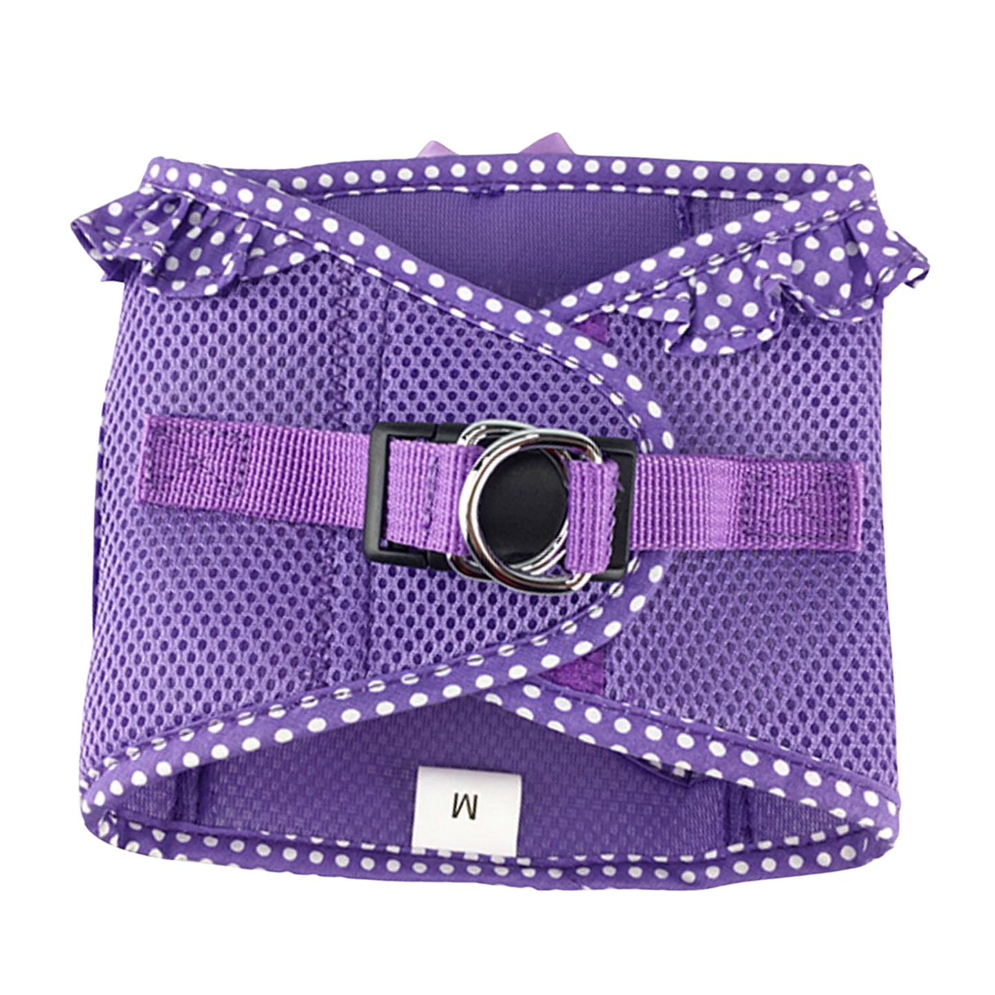 American River Choke Free Dog Harness - Paisley Purple Polka Dot