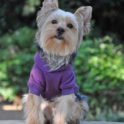 High Cut Tummy Pet Hoodie, Purple - Comfortable & Stylish