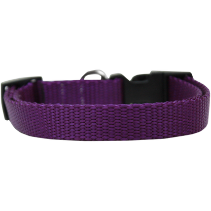 Plain Durable Nylon Pet Collars for Everyday Use