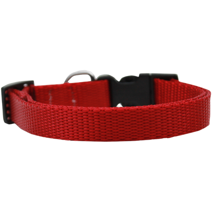 Plain Durable Nylon Pet Collars for Everyday Use