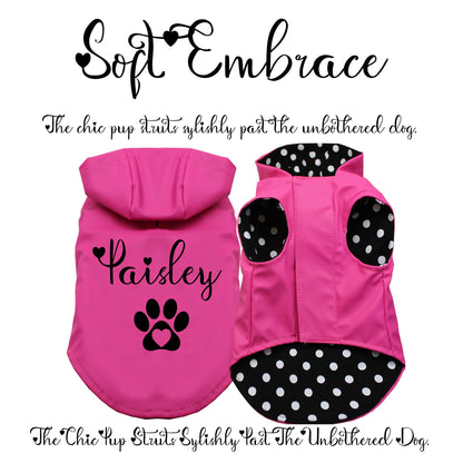 Personalized Waterproof Dog Raincoat - Customizable & Adjustable Fit