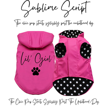 Personalized Waterproof Dog Raincoat - Customizable & Adjustable Fit